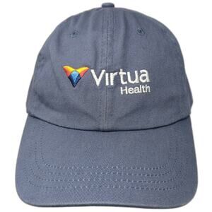 Paramount Baseball Cap Blue One Size Slideback Virtua Health Logo Cotton Hat